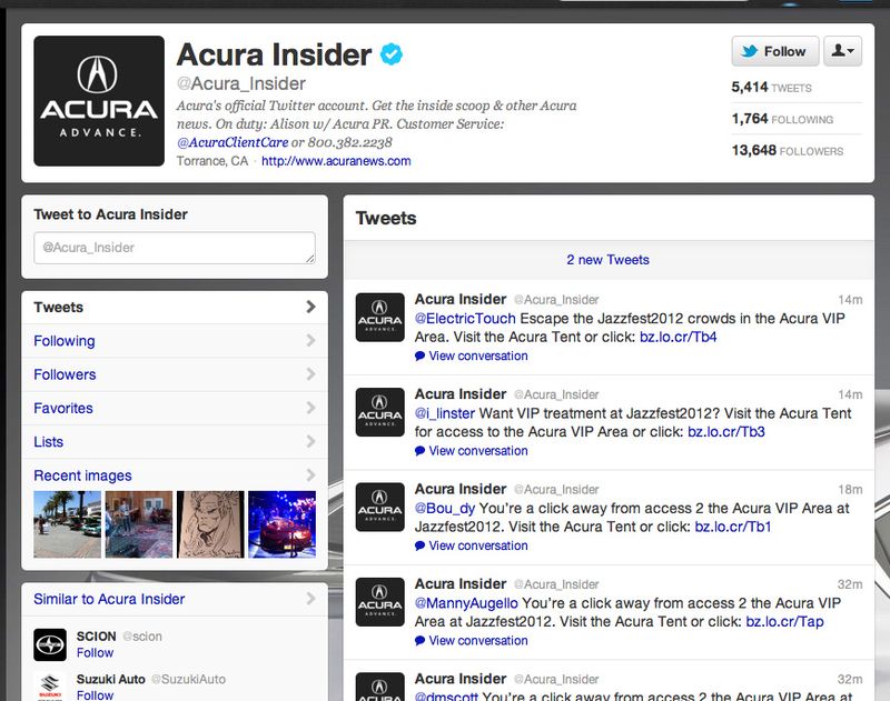 All acura tweets All acura tweets