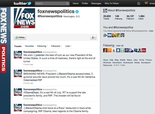 Fox twitter timeline