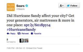 Sears tweet