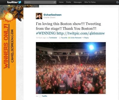 Boston show tweet