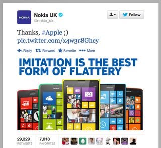 Nokia UK tweet