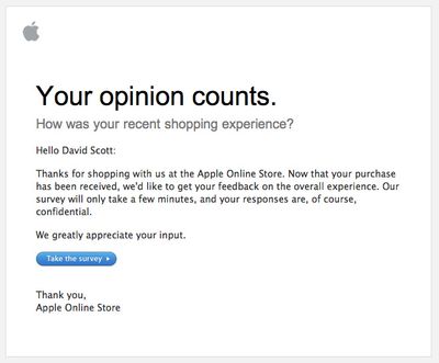 Apple survey