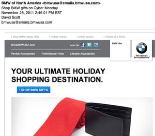 BMW email