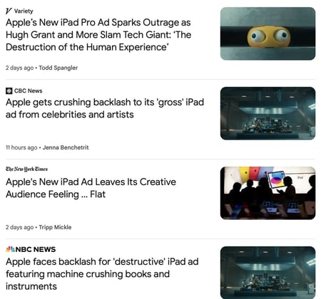 Apple Crush GOogle News