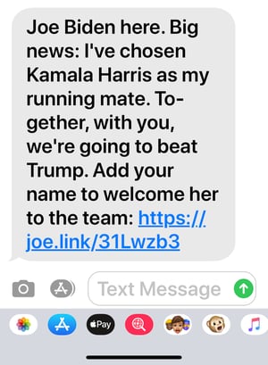 Biden Harris text