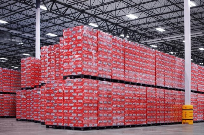 Huge number of cases of Budweiser