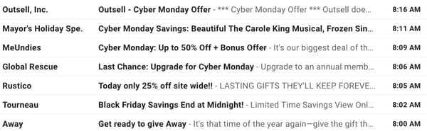 Cyber emails