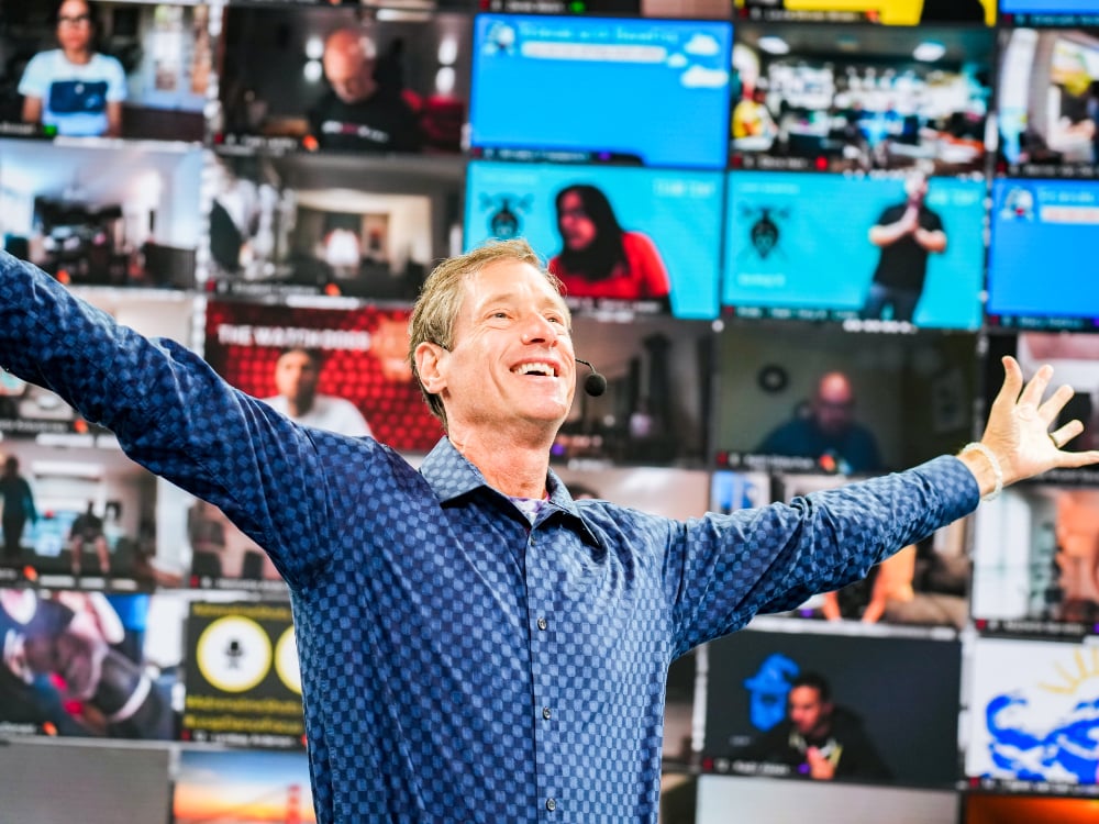 David Meerman Scott speaking at Tony Robbins Business Mastery virtual event