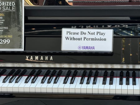 Do not play Yamaha