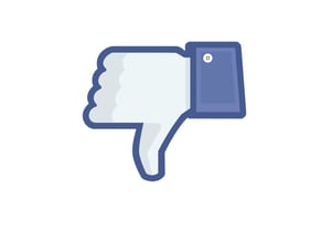 Facebook thumbs down