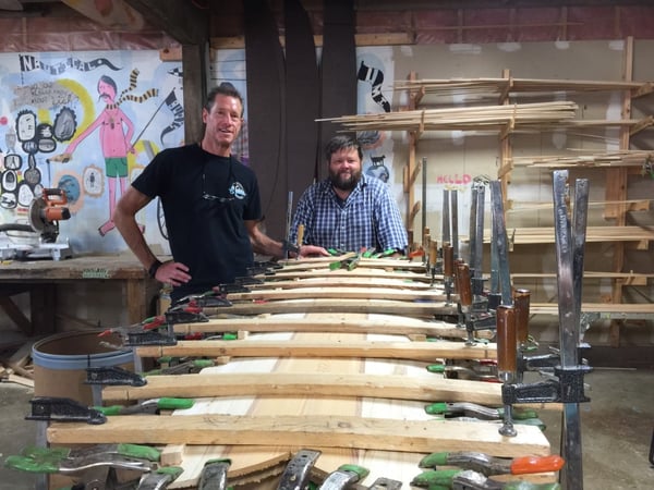 The Grain Surfboard shop in York, ME