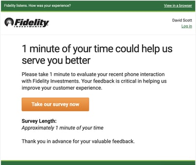 Fidelity survey