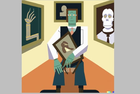 Frankenstein Monster of Stolen Art