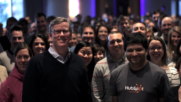 HubSpot Leadership pictured with employees