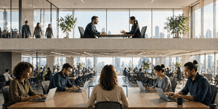 Modern marketing team