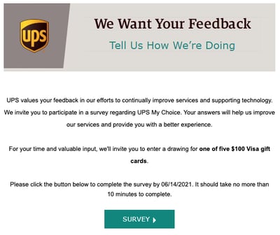 UPS survey