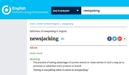 newsjacking Oxford definiation-1
