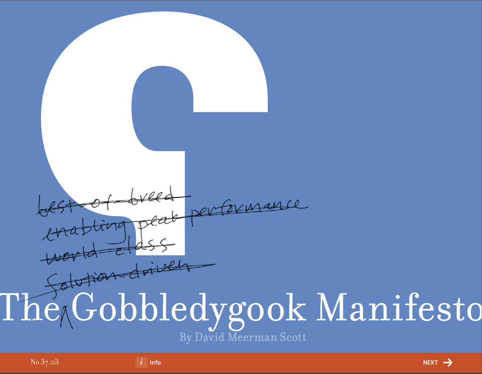 The Gobbledygook Manifesto | The New Rules of Marketing & PR Resource